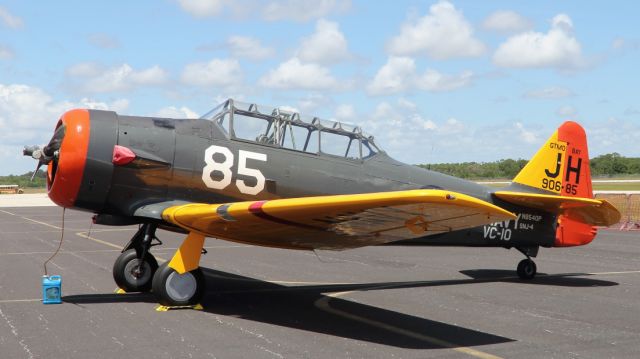 North American T-6 Texan (N8540P) - 03/05/2024:br /A 1942 North American AT-6D Texan, on the ground on the 2024 Vero Beach Airshow.