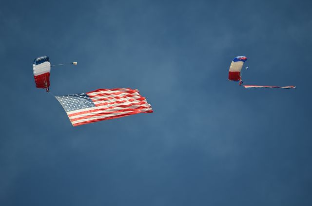 — — - EAA 2011 carrying the colors.