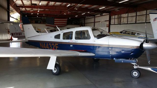 Piper Cherokee (N4432F) - Photo courtesy of Captain Thomas Kaerger.