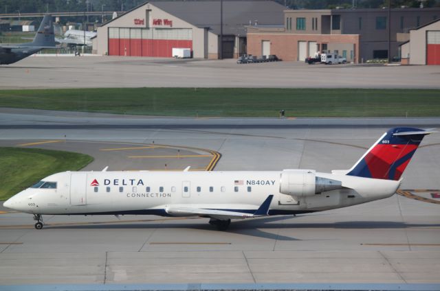 Canadair Regional Jet CRJ-200 (N840AY) - Taxiing at MSP on 07/31/2011