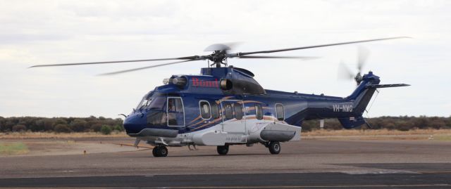 Eurocopter Super Puma (EC-225) (VH-NWG) - Fuel stop on maiden deployment