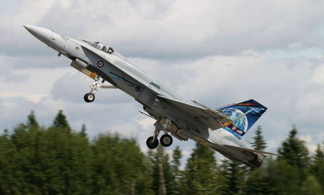 McDonnell Douglas FA-18 Hornet (18-8703) - Rocky Mountain House Alberta 