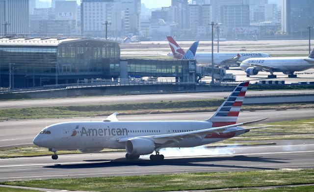 Boeing 787-8 (N803AL) - 09.Apr.2023br /Haneda International Airport Terminal 1br /From the observation deck! !