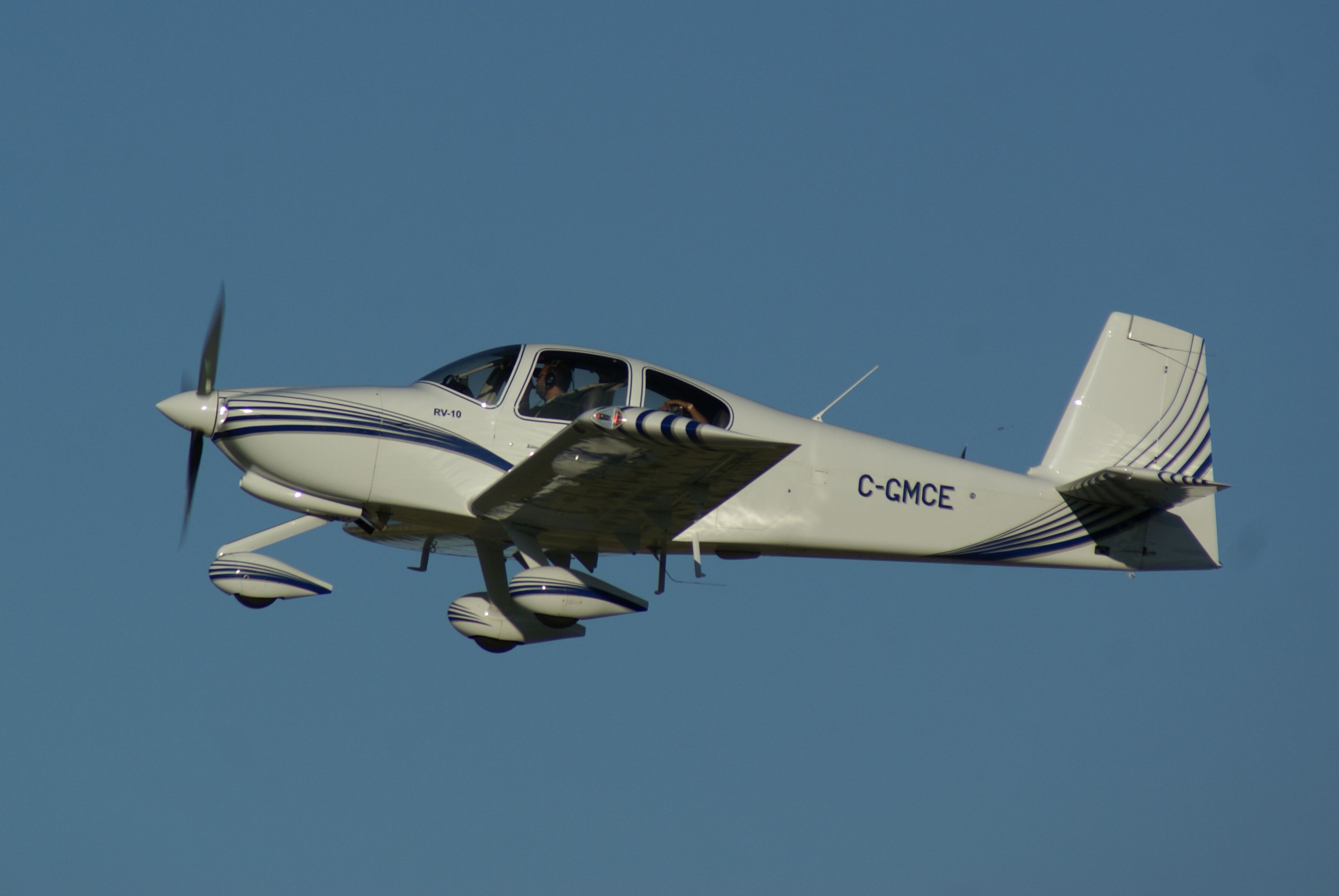 Vans RV-10 (C-GMCE) - Canadian RV-10 Departing OSH on Runway 27 at AirVenture 2011
