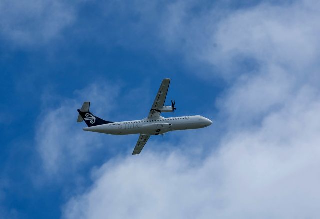 ATR ATR-72 (ZK-MVC) - Flight NZM4 Invercargill - Christchurch climbs out over Invercargill. Next instruction - At Kelso contact Christchurch Tower 129.3 - 20 November 2013 10.55am