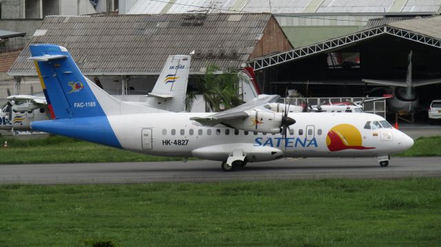 ALENIA Surveyor (ATR-42-500) (HK-4827) - PLANE SPOTTING LOCATION OLAYA HERRERA AIRPPORT