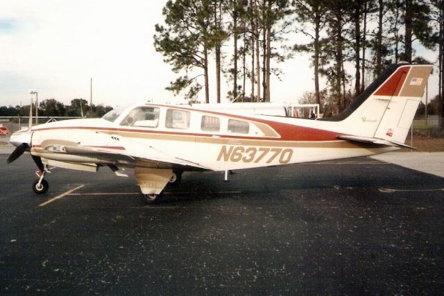 Beechcraft Baron (58) (N63770) - Seen here in Jan-92.  Since reregistered N69LC.