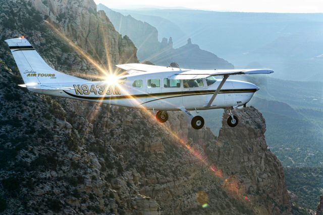 Cessna T207 Turbo Stationair 8 (N9436M) - Early morning flight over Sedona, AZ red rock country. 