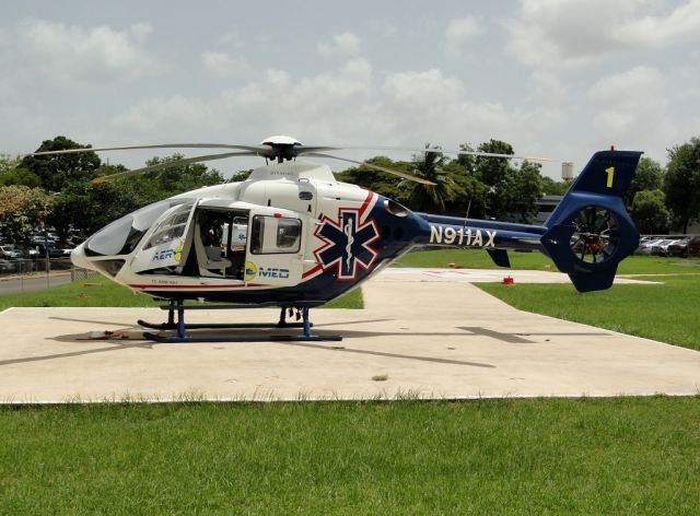 KAWASAKI EC-145 (N911AX) - EC-145 At Helipuerto del Centro Medico de Rio Piedras