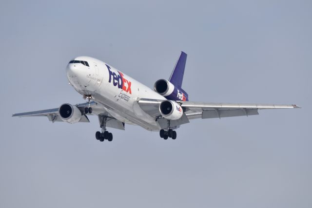 McDonnell Douglas DC-10 (N550FE) - One of only three DC-10-10's still operating in the FDX fleet. All will be gone by May of 2021. Shoot them while you can. 23-L on 02-20-21