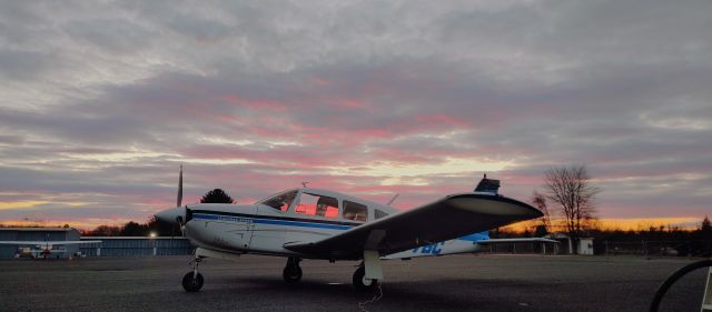 Piper Cherokee (N977BC) - December Sunset