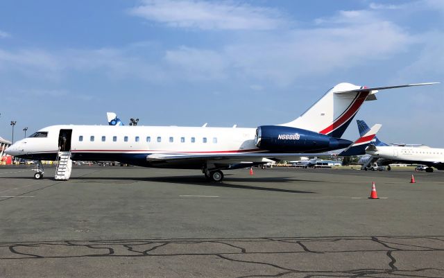 Bombardier Global Express (N668BB) - Delaware North registered Global Express