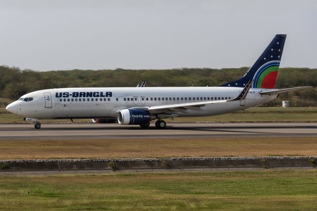 Boeing 737-800 (S2-AJC) - 8th Jan., 2020: Taxiing for departure to Dhaka.