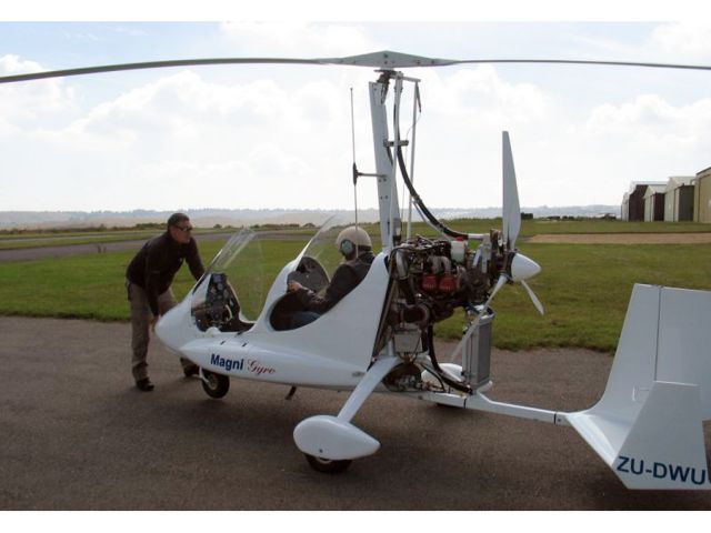 AVID Magnum (ZU-DWU) - My friend Kevin Katzke and his Magni Gyrocopter. At Krugersdorp, South Africa.