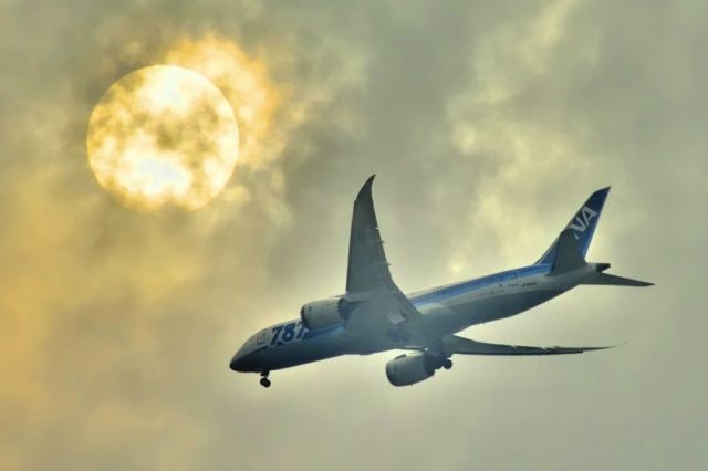 Boeing 787-8 (JA804A) - Inside the clouds