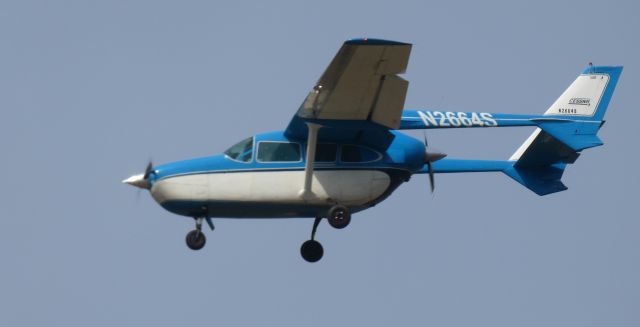 Cessna Super Skymaster (N2664S) - On short final is this 1968 Cessna 337G Super Skymaster Twin-Prop Utility Aircraft in the Winter of 2023.