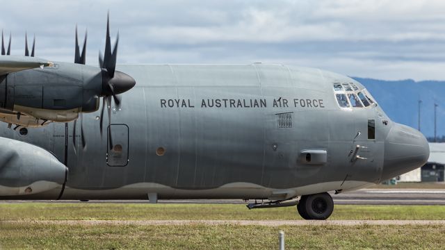 Lockheed C-130 Hercules (A97467) - RAAF, C130J, taxies out to runway 19.