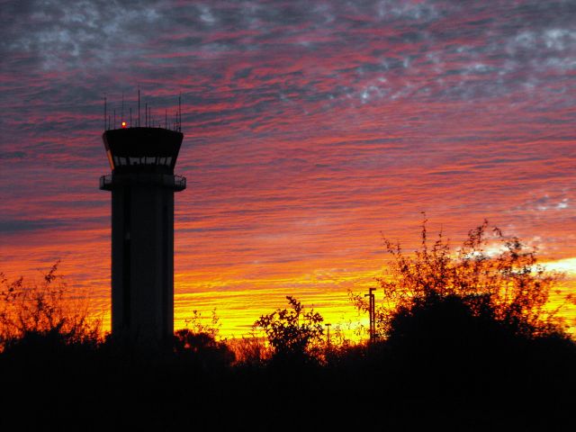 — — - Tallahassees ATC Tower with a stunning sunset to the west