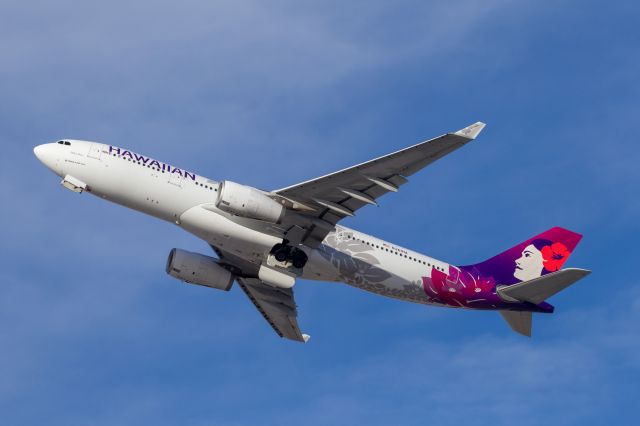 Airbus A330-200 (N361HA) - Island visitor to Reno-Tahoe International Airport.  Hawaiian Airlines A330 Charter departs RWY 16R for Honolulu.  