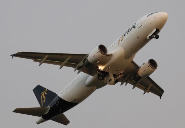 Airbus A320 (N593DL) - Taken from East Midlands Aircraft museum during evening photo shoot.