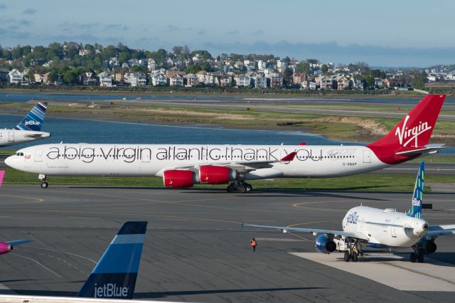 Airbus A340-600 (G-VNAP) - "a big virgin atlantic thank you"