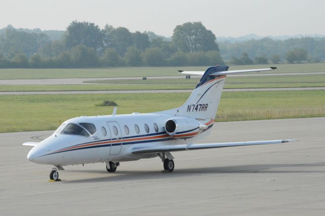 Beechcraft Beechjet (N747RR) - N747RP, a 1994 Beechjet 400A, sits on the ramp at Ankeny Regional Airport.  Photo taken May 27, 2017 with Nikon D3200 mounting 55-200mm lens.