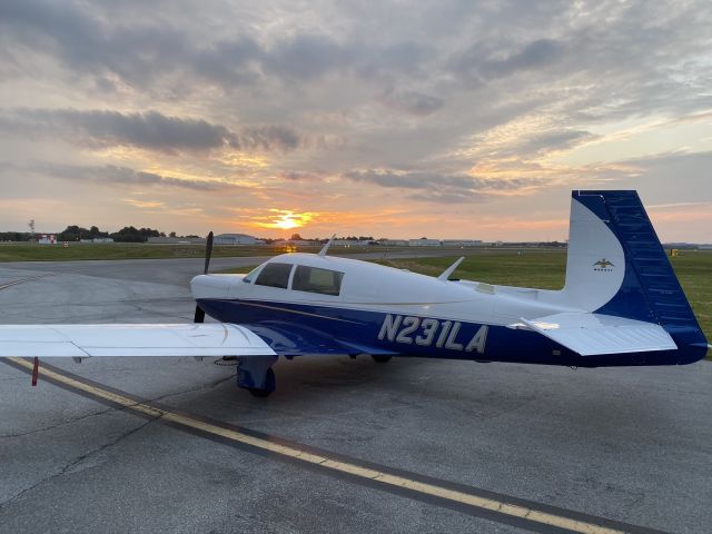 N231LA — - Beautiful sunset after landing in Wilmington.