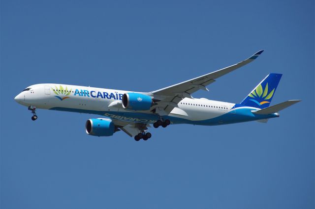 Airbus A350-900 (F-HNET) - Airbus A350-941, Air Caraibes Atlantique, 3.June 2025, KSFO San Francisco Intl., Coyote Point