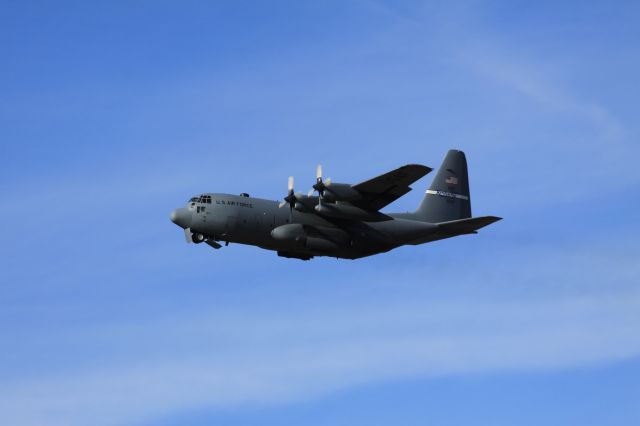 Lockheed C-130 Hercules (N11237) - KYANG 11237 ON A LOW APPROACH TO RWY 22.