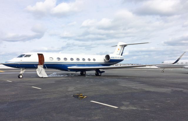 Gulfstream Aerospace Gulfstream G650 (EC-LYK) - @ KBOS 03/15/2017