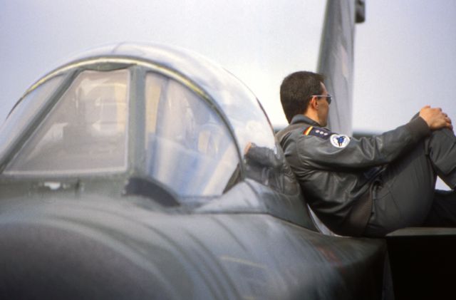 PANAVIA Tornado (GAF4595) - On the Wing,Tornade,German Airforce ;RAF Mildenhall Air Base ,UK , May 1998