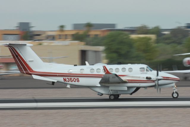 Beechcraft Super King Air 350 (N350S) - C4-ISR Special Missions Equipment Installed:  1) a Specially Modified Special Missions Cargo Pod fitted with either a FLIR Systems, Inc BRITE Star II or the FLIR Systems, Inc Star SAFIRE HD hard mounted and attached to the underside  of the aircraft. In addition to the standard EO/IR FLIR turret, the special missions pod also enables the aircraft to mount other sub-systems such as missile warning and defensive systems, Signals  Intelligence (SIGINT) systems, Synthetic Aperture Radar (SAR) with GMTI capabilities, and many other customer desired options or to be used for excess cargo or external baggage.  2) The FLIR Systems, Inc. BRITE Star II Airborne Thermal Imaging System, a 6 axis stabilized (Military Only Version) targeting sight with a 5 field-of-view (FOV) large format (640x512) high resolution thermal  imager and a 3 FOV, high resolution, 3 chip - color daylight camera  with monochrome mode with matched fields-of-view to the thermal  imager for image blending. The system includes a Diode Pumped Laser  Designator / Rangefinder (DPLDR) with unprecedented 100%25 Laser Duty Cycle, automatic in-flight boresighting capability for maximum target kill accuracy and is compatible with all US and NATO PRF and  PIM laser-guided munitions. It also carries a Laser Pointer (LP), multimode video auto tracker and an internal Inertial Measurement Unit (IMU) with Navigation  Processor and embedded GPS for precise geo-pointing and geo-location. All of the features listed above make it the most powerful, multi-sensor Targeting Sight in its class. A Laser Spot Tracker option will be available mid 2010.   Or - depending on customer requirements:  3) The FLIR Systems Star SAFIRE HD Airborne Electro Optical/Infrared  (EO/IR) Thermal Imaging System which is a High Definition NATO+ exportable imaging system with no Laser Designator. The Stabilized Turret FLIR Unit (TFU) has a 640x512 Infrared Focal Plane Array that  is Optically Microscanned to produce a 1280 x 720 true High Definition image which is coupled to 5 field-of-view (FOV) 120x telescope for maximum range performance. The system also has a 5 FOV, high Definition color daylight camera with 120x zoom as well as a lowlight  HD camera with matched fields-of-view to the thermal imager for Image Blending. Other options include a Laser Rangefinder (LR), Laser Pointer (LP), Laser Illuminator, multimode video auto tracker and an internal Inertial Measurement Unit  (IMU) with Navigation Processor and embedded GPS for precise geo-pointing, geo-location. All of the features listed above make it the most powerful, only full HD multi-sensor imager in its class.  4) a FLIR Systems EO/IR System Control Unit and Central Electronics Unit mounted inside the aircraft with a User Interface and General Atomics CLAW compatibility.  5) a specially designed and built Mission Control Operators Console (MCOC) mounted inside the cabin which contains:  a) dual installed Rosen Aviation 20 inch High Resolution Monitor Displays  b) a Rosen Aviation Cabin Display Management System to control all video displays in the cabin and cockpit utilizing 3 each Computerized Passenger Control Units (PCUs)  c) a General Atomics CLAW Aircraft Workstation which is a 19 inch, rack mounted, Quad Core, high performance ruggedized aircraft qualified computer (PC) which supports full systems operability and a 1600x1200 video resolution for the monitor outputs and up to 6 hours of mission recording and capture support on the hard drive.  d) General Atomics CLAW software including a moving map and full geo-location and timestamp information and full sensor system control and cueing. The CLAW software also enables full mission planning and post mission review and critique  e) a mounted keyboard control and trackball to control all aircraft and sensor functions  f) Military Blue Force Tracker (BFT) receiver and interface  g) Broadcast Microwave Systems (BMS) aircraft data link antenna control  h) a Special Missions Cobham NAT Digital Audio Panel (DACS) controller  i) FLIR Systems, Inc Hand Controller for manual control of the turret system and laser designator  j) Cobham/Wulfsburg Flexcom 5000 Controller  k) Sky Connect Forte Iridium Control Unit.  6) a Cobham/Wulfsburg RT-5000 Flexcomm radio which provides total communications capability  and which is a complete multi-band solution for flying in the rigorous and dynamic para-public environment. This top-of-the line Wulfsberg tactical radio system transforms the aircraft into a  command and control center in the sky. It is the only system that enables users to talk on all law enforcement, military, medical, marine, SAR and public service frequencies from 29.7 MHz to 960  MHz with P-25 compliant digital communications and supports full encryption up through and  including Level 1.  7) a FORTÉ system from EMS Sky Connect, which is a highly effective satellite phone system that delivers full in-flight capability and global coverage through the Iridium network with an integrated cabin intercom system for communications between the cockpit and cabin. A USB  connection point provides email and data access available on the aircraft with two-way text messaging and tracking option and includes a MMU-II cockpit and cabin dialer.  8) an EMS eNfusion® HSD-400 Satcom receiver with two each, two (2) channel card subsystems (4 total channels) which are used for data and voice communication. Each card can support two (2) simultaneous Inmarsat Swift 64 channels, or a single (1) SwiftBroadband (BGAN) channel. The SD-400 interfaces with the eNfusion® AMT-3800 intermediate-gain antenna used to receive and transmit voice and data from the aircraft via the Inmarsat satellite network!#$!to provide highspeed  voice and data links to Inmarsats world-wide satellite network. The HSD-400 accesses Swift Broadband services over Inmarsats I-4 satellite network and the unit can fall-back on Swift 64 services over the I-3 satellite network, for ultimate reliability over Swift Broadbands Standard  IP (up to 432kbps, nominally 300-150kbps) or Streaming IP (QoS service).  This system is installed and interfaced with the SCOTTY airborne communication suite which supports various applications. With the SCOTTY system the aircraft can transmit high resolution live video, make voice calls, hold in-flight full duplex video conferences, send and receive moving  map data, access the Internet, send faxes, still pictures, and transfer recorded video files in realtime all over a link which is compatible to any military-standard encryption devices. SCOTTY provides reliable beyond line-of-sight video surveillance and communications to/from anywhere in the world. Whether for reconnaissance, or for live operations where rapid decisions and ground  support are required, SCOTTYs Aero Missions Gear provides a permanent live link using audio, video, and/or data to maximize the communication with the ground. The system offers up to 4  channels of 64 kbps each over Inmarsat, giving the user multiple role capabilities such as simultaneous voice, data and video transmissions from air to ground or vice versa.  9) a Broadcast Microwave Services (BMS) Bidirectional C-Band Microwave Line-of-Sight (LOS) Datalink System including the C-band transceiver, aircraft mounted Omni antenna and corresponding BMS Ground Receiver Station with Directional Tracking antenna, and 2 each manportable  Broadcast Microwave Services (BMS) digital microwave receivers. The system is a  standards-based design, ensuring interoperability and integration with all security and defense systems in order to collect critical information from the aircraft in real-time, all from safe distances of up to 100 miles. The FLIR EO/IR turret cameras can record information behind enemy lines  and from long distances and transmit the video and location coordinates back to command centers and tactical ground troops. Ground personnel can quickly analyze and respond to suspicious,  volatile, or perilous situations. Access to this critical information fosters well-informed decisions, providing a major tactical advantage to ground troops while minimizing casualties. The BMS  system is also ROVER 3 compatible and the ground station datalink can assume control of the aircraft sensors from the ground thereby allowing personnel on the ground to view targets of opportunity instantly in real-time.  10) an antenna interconnect and power supply for provisioning for up to 3 each Harris PRC-117 military radio systems with interface to the aircraft Special Mission Audio system with 2 each  installed batwing Satcom antennas and one Line of Sight (LOS) UHF antenna.  11) a Cobham Digital Audio Control System (DACS) Special Missions Audio System which is a communications management system with the ability to distribute and control all audio in the  aircraft, to/from all transceivers, receivers and aural alert sources and also provides an integrated, multichannel cabin and cockpit intercom system with 2 cockpit and 4 cabin control locations and  programmable user definition which allows the audio system to be configured to suit customer specific communication schemes and any type communications equipment from any supplier in  the world.  12) two (2) each 10.4 inch cabin and one (1) each 8.6 inch Rosen cockpit displays and PCUs to provide system video to the cockpit and two cabin observer stations so that these locations are able to view the mission control and sensor information in real-time and see what the mission control operator is seeing from the MCO console.