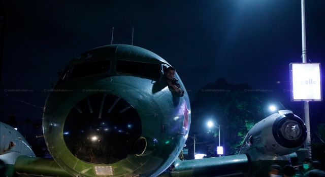 HLI748 — - Nepal army Avro plane being taxied on the busy road. It was grounded for long time and was used by King birendra. It will be showcased in Narayanhiti Museum. 