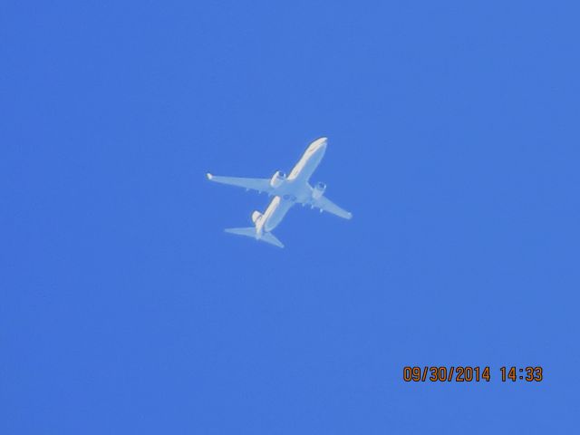 Boeing 737-800 (N525AS) - Alaska Airlines flight 32 from SEA to PHL over Northeastern Oklahoma at 37,000 feet.