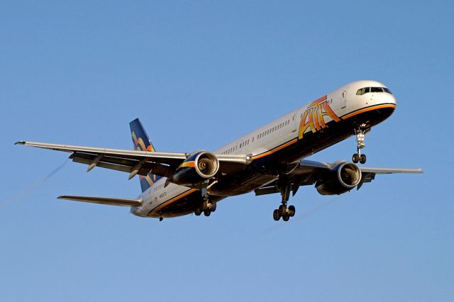 BOEING 757-300 (N560TZ) - An ATA Boeing 757 on short final to LAX.