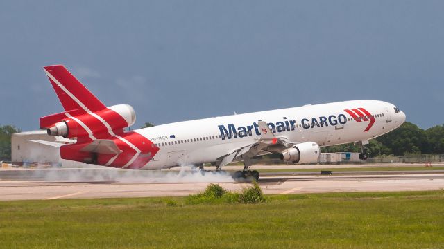 Boeing MD-11 (PH-MCR) - Landing at Aguadilla (BQN)August/7/2011