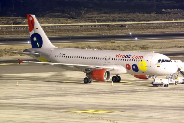 Airbus A320 (LZ-AWK) - Tenerife Sur 26/08/2017br /--Delivery flight from Viva Colombia