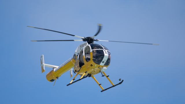 Learjet 25 (N301HF) - Rescue Helicopter used by the Honolulu Fire Department. This helicopter was flying up and down the south shore during an unusually high swell.