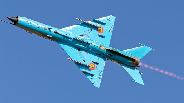 MIKOYAN MiG-21 — - Ostrava , Czech Republic. Romanian Air Force , Mig 21 LanceR.