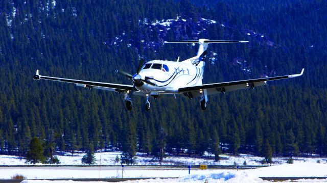 Pilatus PC-12 (N462GS) - JATO Charters PC-12 landing KTRK on a nice winter day.     Photo: www.Fujioka.com