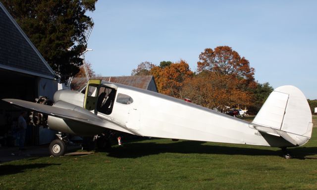 Cessna T-50 Bobcat (N60010) - Private Cessna UC-78 (T-50) Bobcat (N60010) at Cape Cod Airfield (2B1) on November 7 2020. The plane was operated by Air Ads Inc. based inbr /Standish, ME. It may now be privately owned and based at Cape Cod Airfield. This aircraft was originally built in 1943, and at that time these aircraft were used by USAAF for light transport use as well other training including for multi engine.