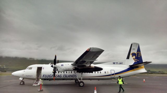 TF-JMT — - Fokker 50 - ready for boarding at Akuryri airport