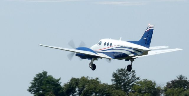 Beechcraft King Air 90 (N35CV) - Shortly after departure is this 1977 Beechcraft King Air 90 in the Summer of 2023.