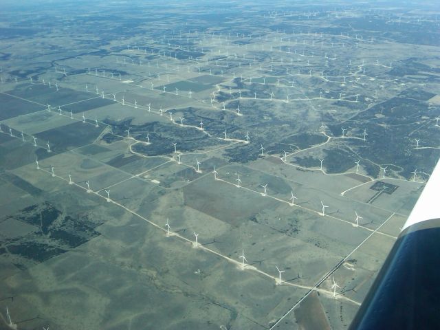 Beechcraft Bonanza (36) (N7207L) - 289 windmills Sweetwater Tx. Heavily subsidized by our gov, I mean you and I, each mill generates $800 to $1000 royalties for ranchers and farmers. At $800 each that equals $231,800 a month. Now I know why the call it green energy.