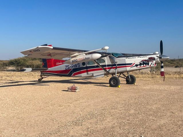ZS-PWS — - At Hunkuntsi, Botswana. Photo courtesy of Capt. JF Naudé. 19-JUN-2024.