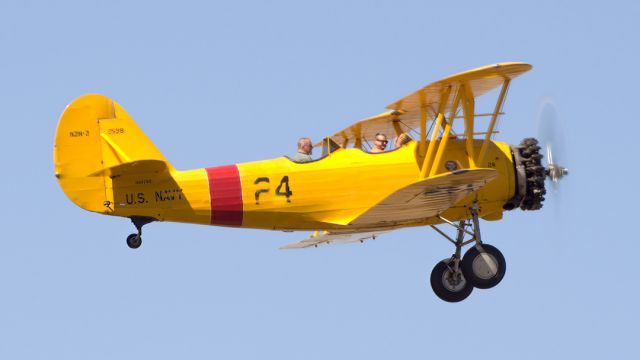 NAVAL AIRCRAFT FACTORY N3N (N44769) - Naval Aircraft Factory N3N over Gathering of Warbirds Reunion at Madera Municipal Airport, May 21, 2022.