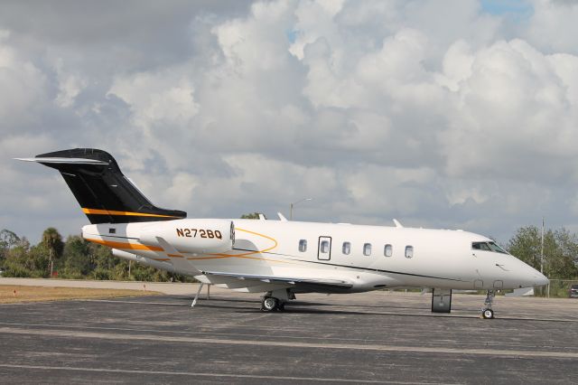 Canadair Challenger 350 (N272BQ) - Challenger 272BQ parked on the Private Sky ramp at Southwest Florida International Airport br / (12/18/24)