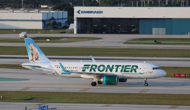 Airbus A320neo (N377FR) - On the way to the runway on the afternoon of the 2nd of January, 2024.