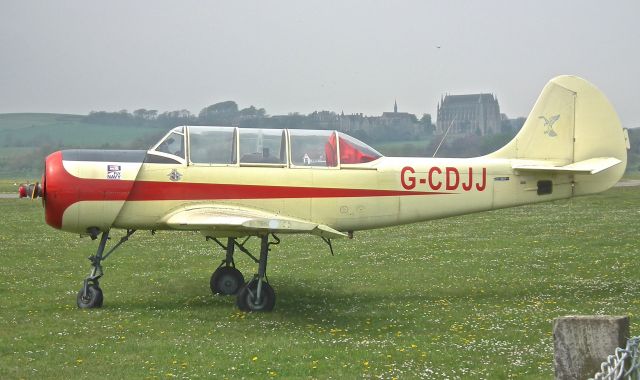 G-CDJJ — - Shoreham airport looking towards Lancing College in the background.