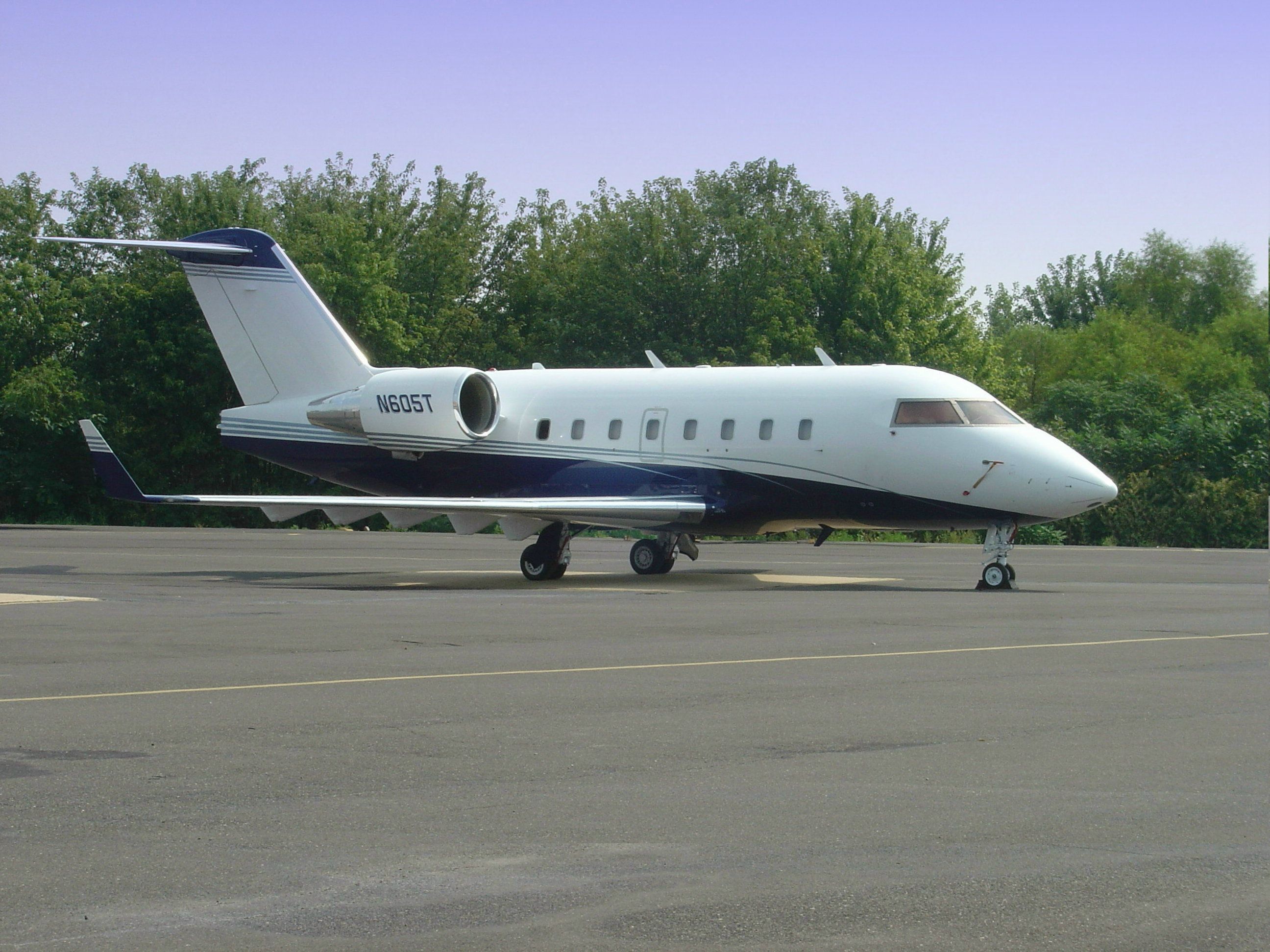 Canadair Challenger (N605T) - Not among the Clouds today. Shown here in the Summer of 2006.